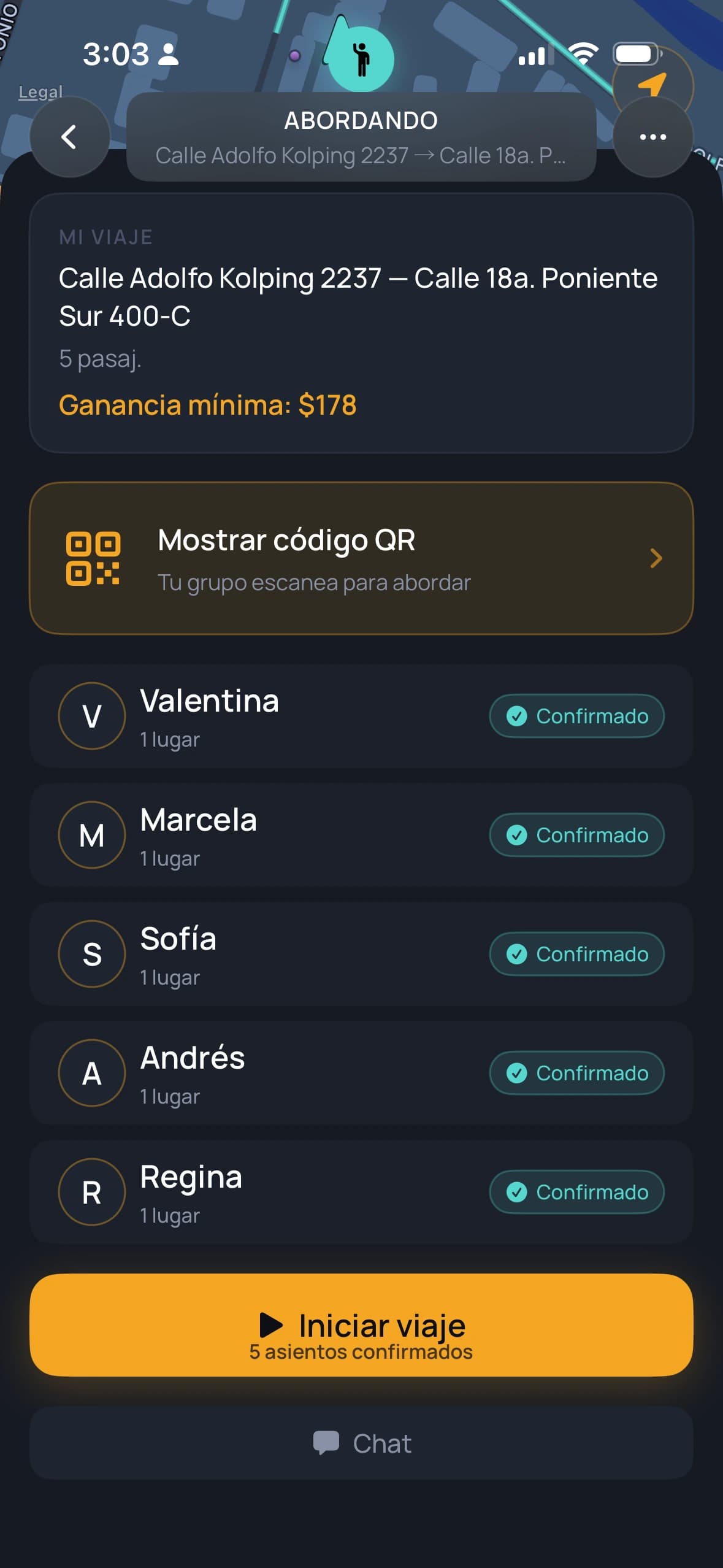 Grupo confirmado